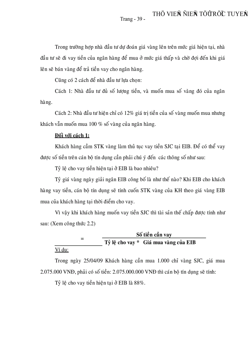 image for page Sử dụng công cụ tín dụng tài trợ đầu tư kinh doanh vàng tại Ngân hàng TMCP Xuất Nhập Khẩu Việt Nam