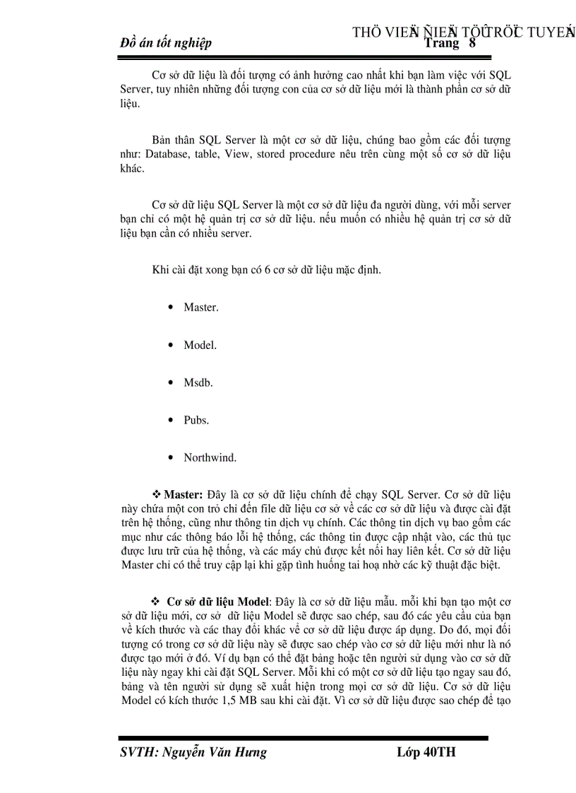 image for page Phân tích và cài đặt chương trình quản lý bệnh nhân tại bệnh viện Khánh Hoà