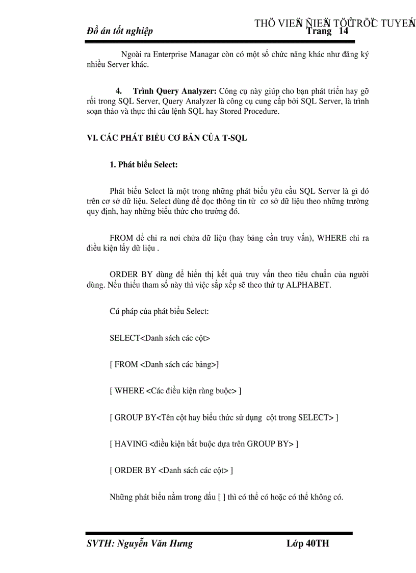 image for page Phân tích và cài đặt chương trình quản lý bệnh nhân tại bệnh viện Khánh Hoà