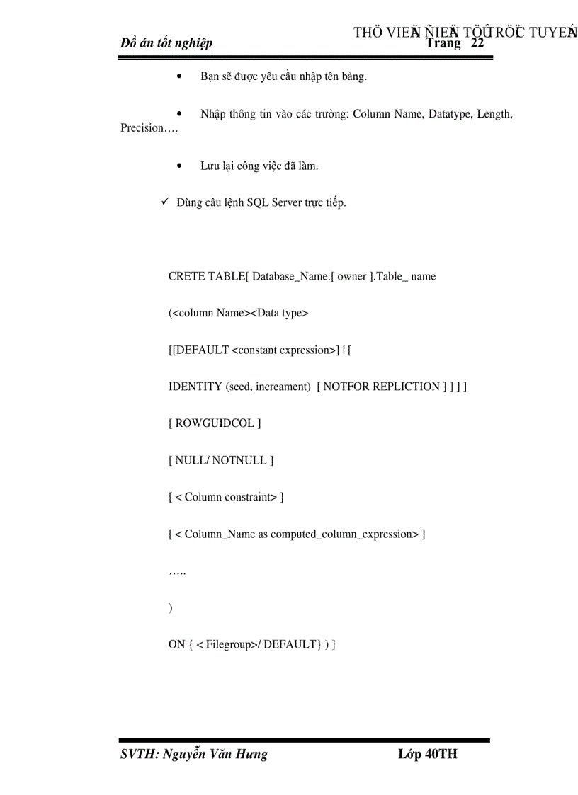 image for page Phân tích và cài đặt chương trình quản lý bệnh nhân tại bệnh viện Khánh Hoà