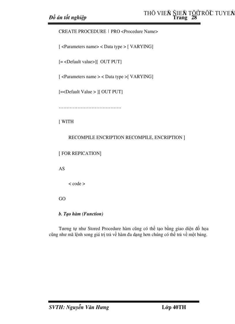 image for page Phân tích và cài đặt chương trình quản lý bệnh nhân tại bệnh viện Khánh Hoà