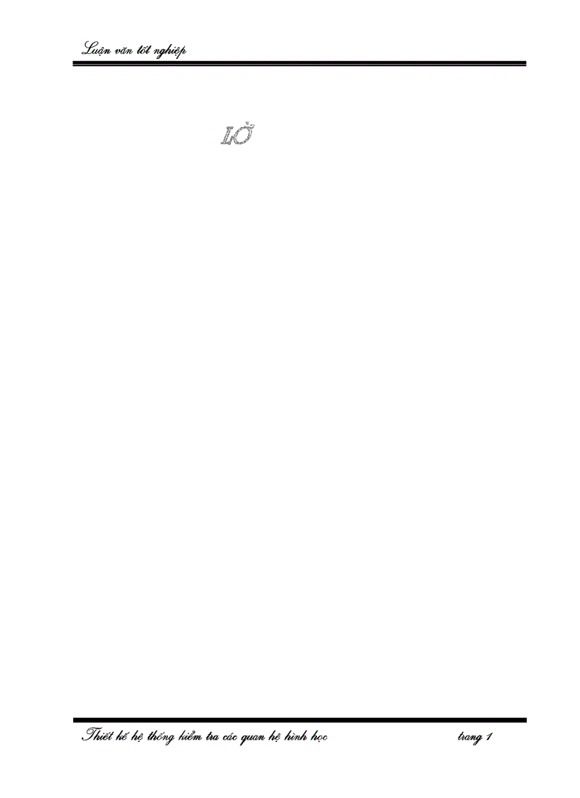 image for page Thiết kế hệ thống kiểm tra các quan hệ hình học trong không gian 2D và 3D 80 trang