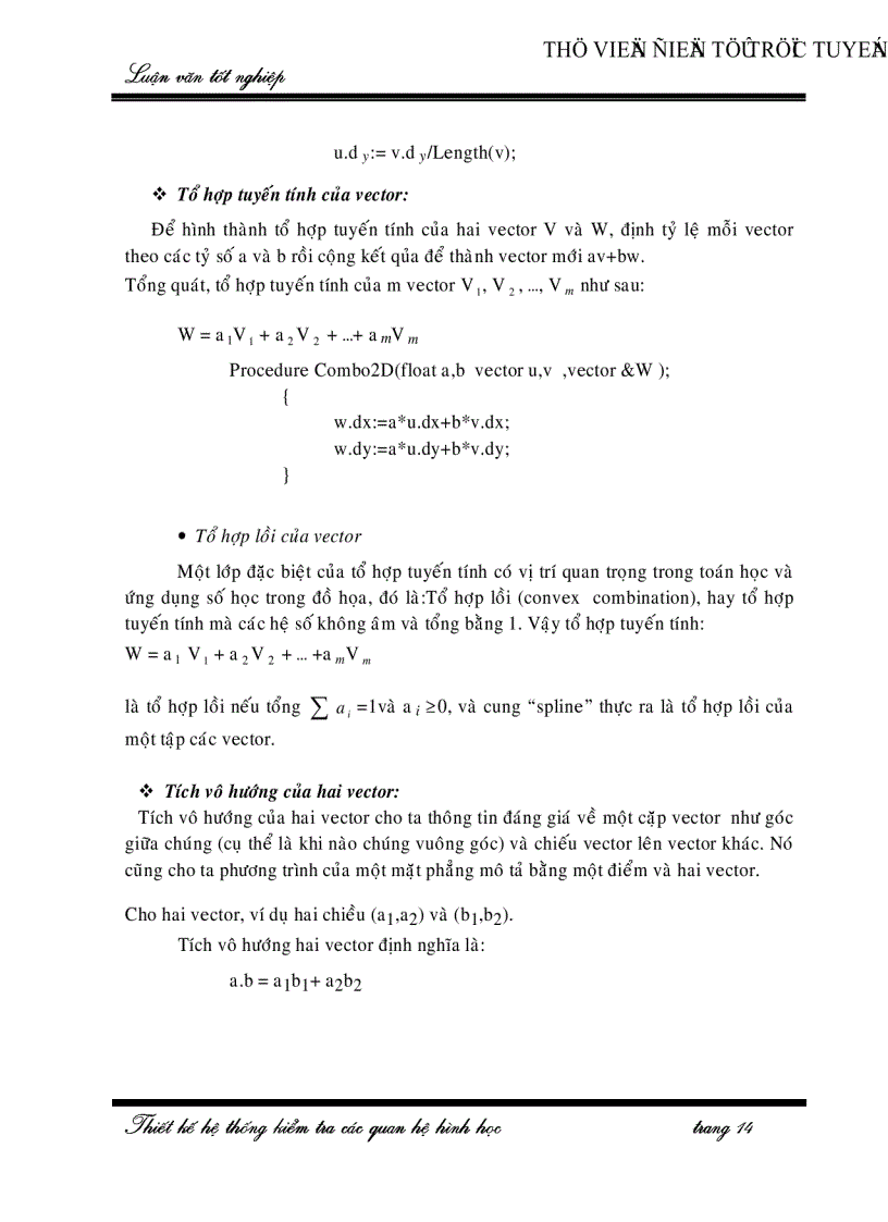 image for page Thiết kế hệ thống kiểm tra các quan hệ hình học trong không gian 2D và 3D 80 trang