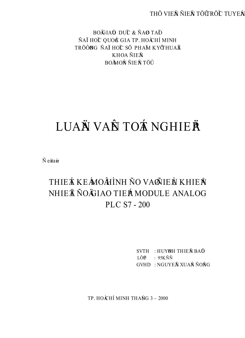 image for page Thiết kế mô hình đo và điều khiển nhiệt độ giao tiếp Module Analog PLC S7 200