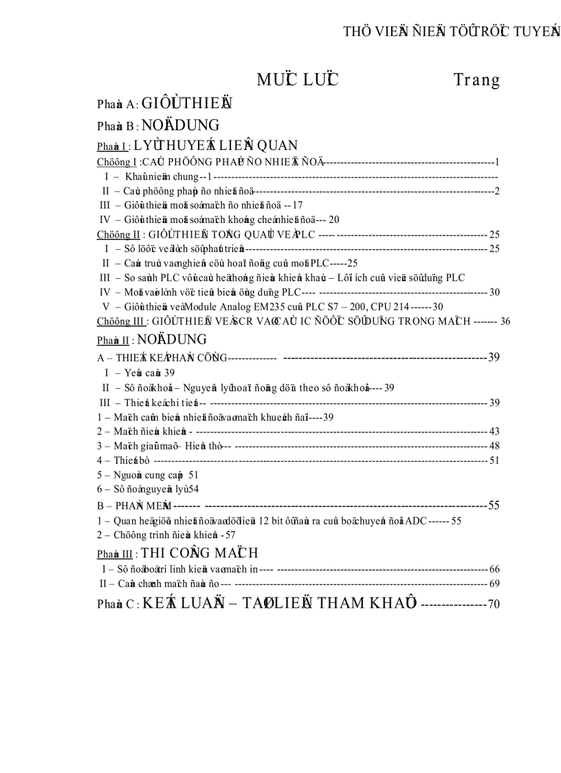 image for page Thiết kế mô hình đo và điều khiển nhiệt độ giao tiếp Module Analog PLC S7 200