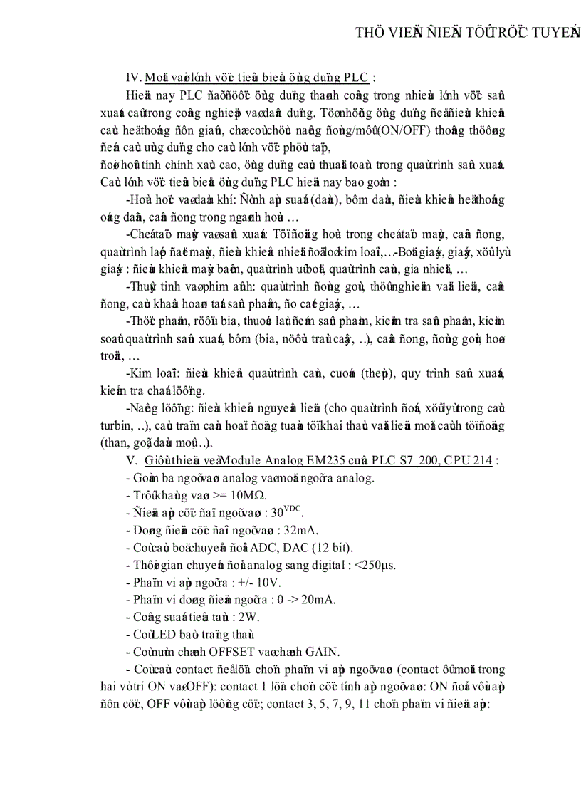 image for page Thiết kế mô hình đo và điều khiển nhiệt độ giao tiếp Module Analog PLC S7 200