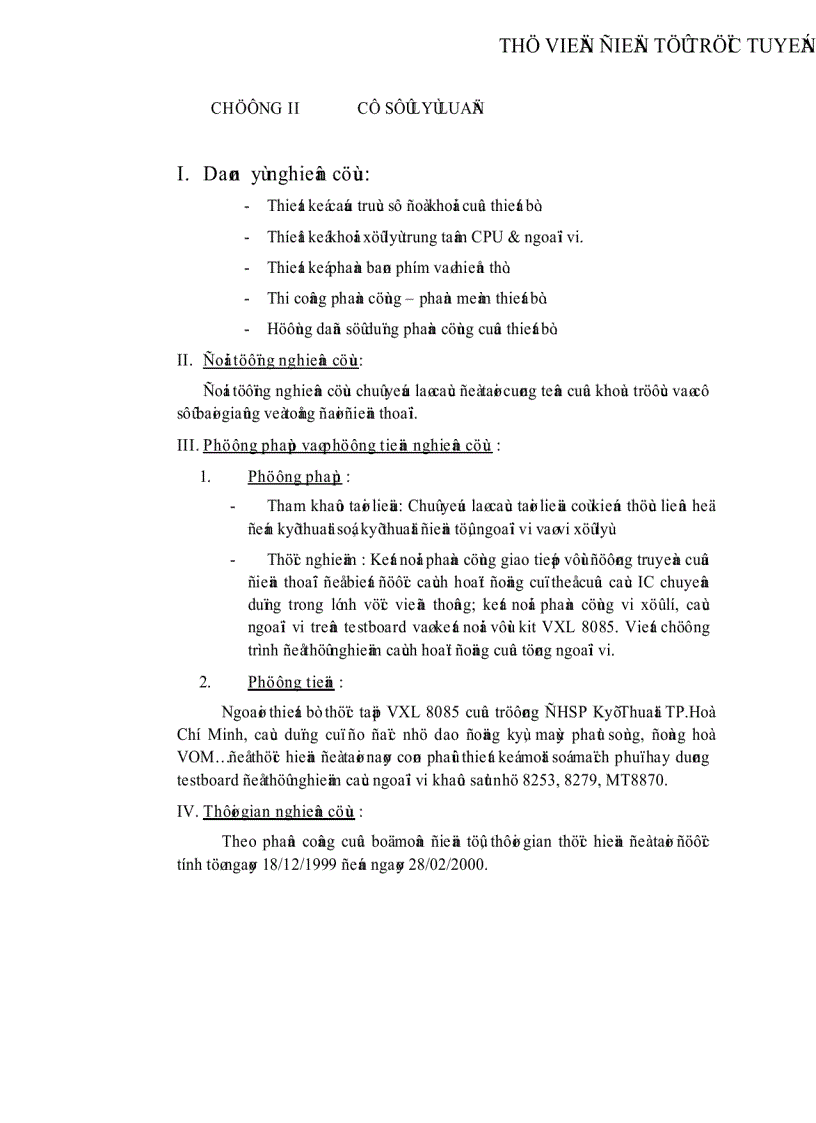 image for page Thiết kế hệ thống điều khiển xa các thiết bị điện có định thời bằng điện thoại hữu tuyến
