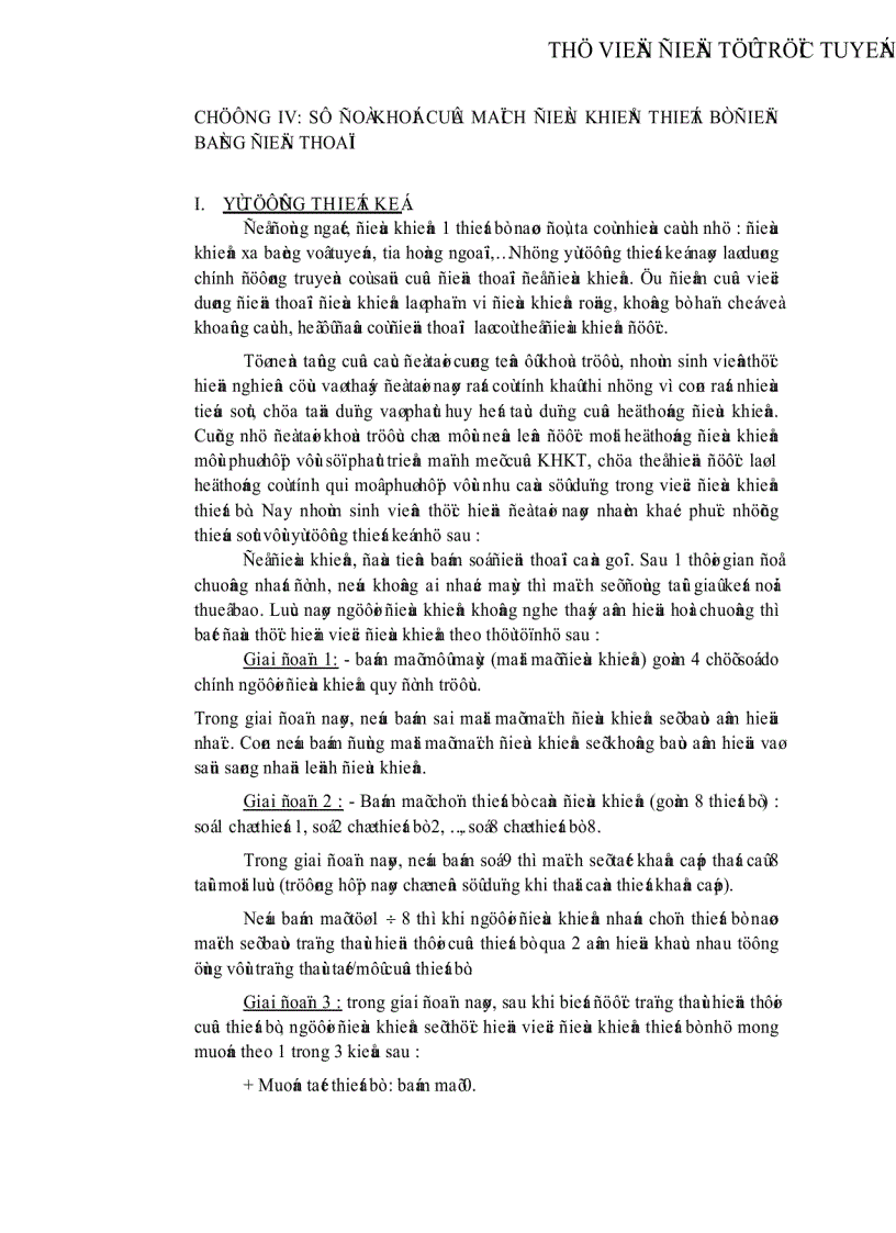 image for page Thiết kế hệ thống điều khiển xa các thiết bị điện có định thời bằng điện thoại hữu tuyến