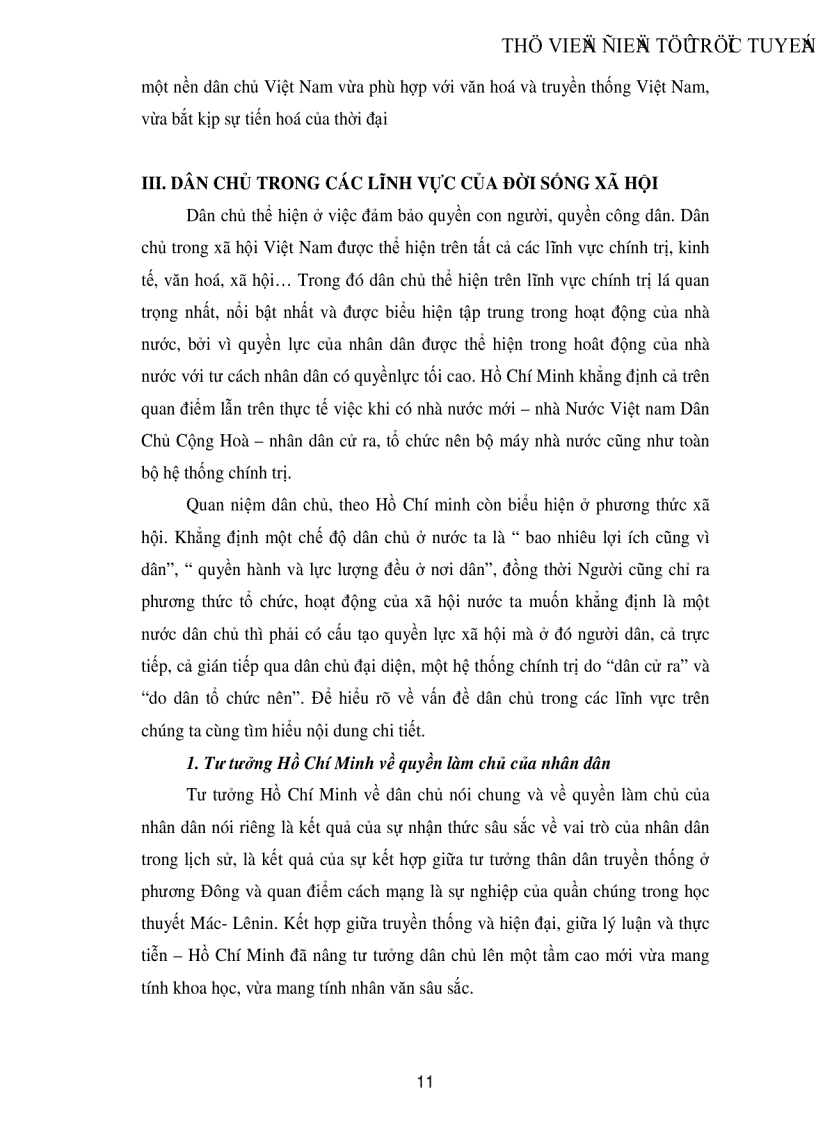 image for page Tư tưởng Hồ Chí Minh về dân chủ