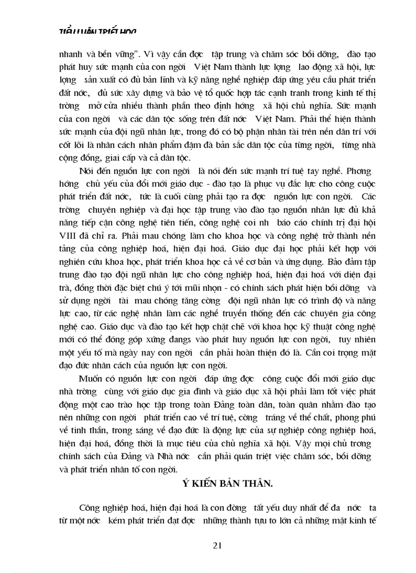 image for page Lý luận của chủ nghĩa Mác về con người và vấn đề con người trong sự nghiệp công nghiệp hoá hiện đại hoá đất nước