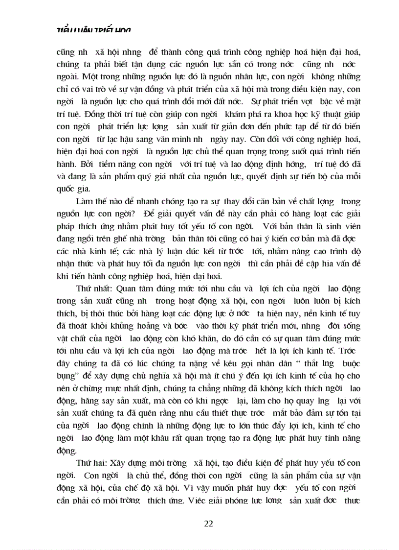 image for page Lý luận của chủ nghĩa Mác về con người và vấn đề con người trong sự nghiệp công nghiệp hoá hiện đại hoá đất nước