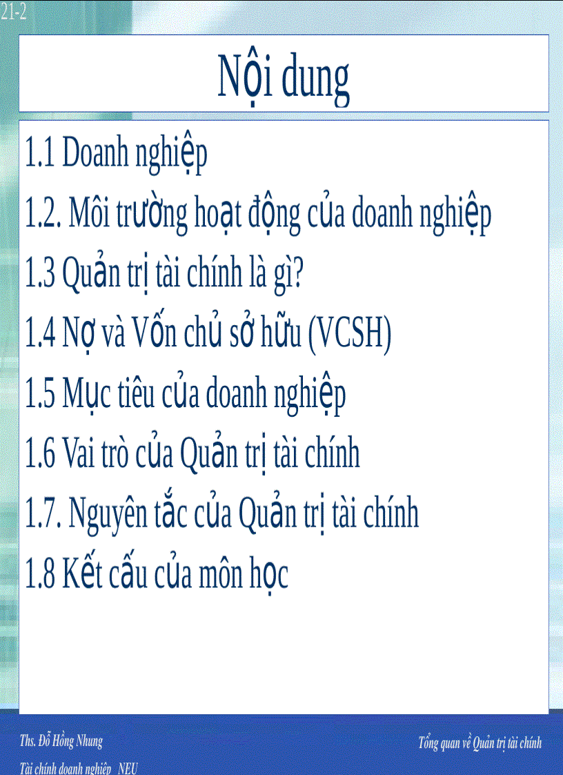 image for page Tổng quan về Quản trị tài chính