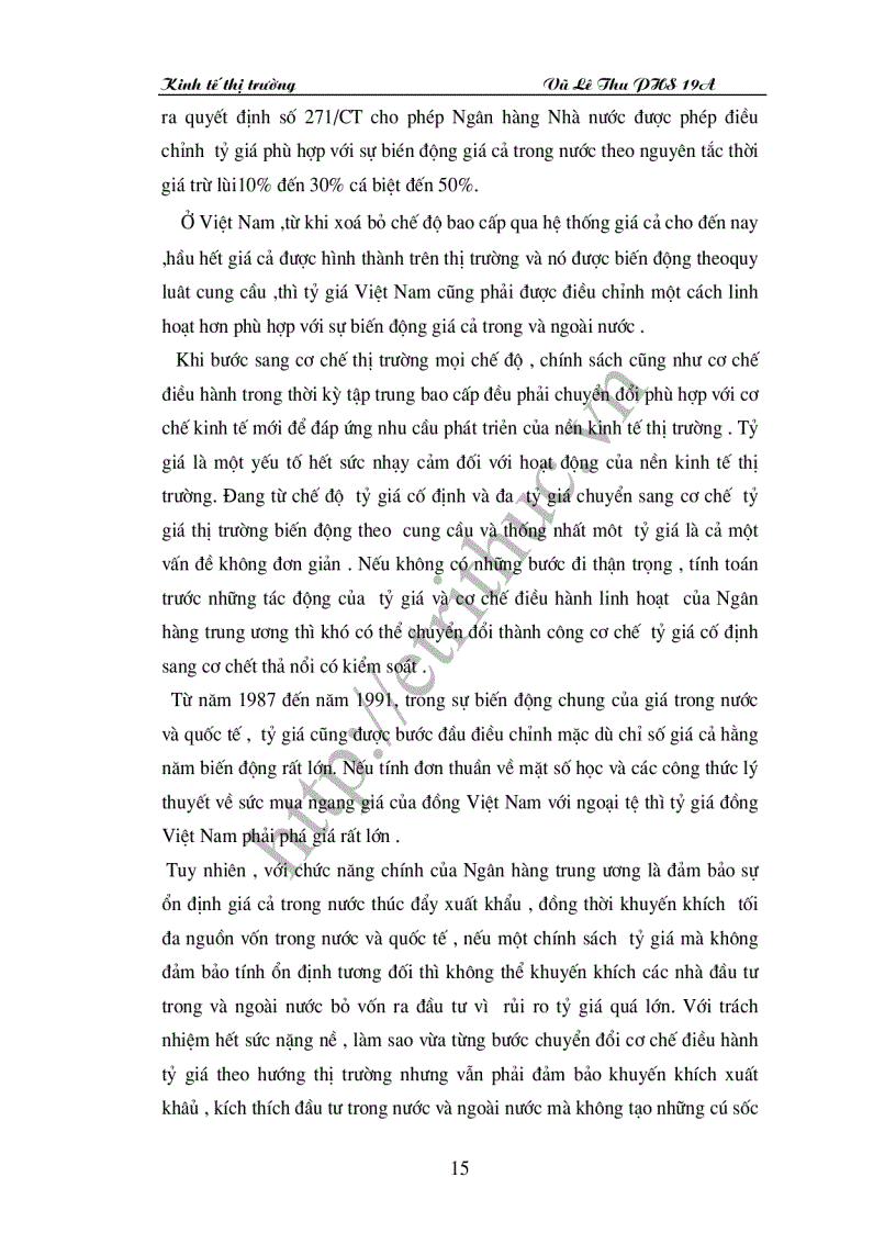 image for page Chính sách tỷ giá hối đoái và vấn đề tự do tỷ giá ở VN