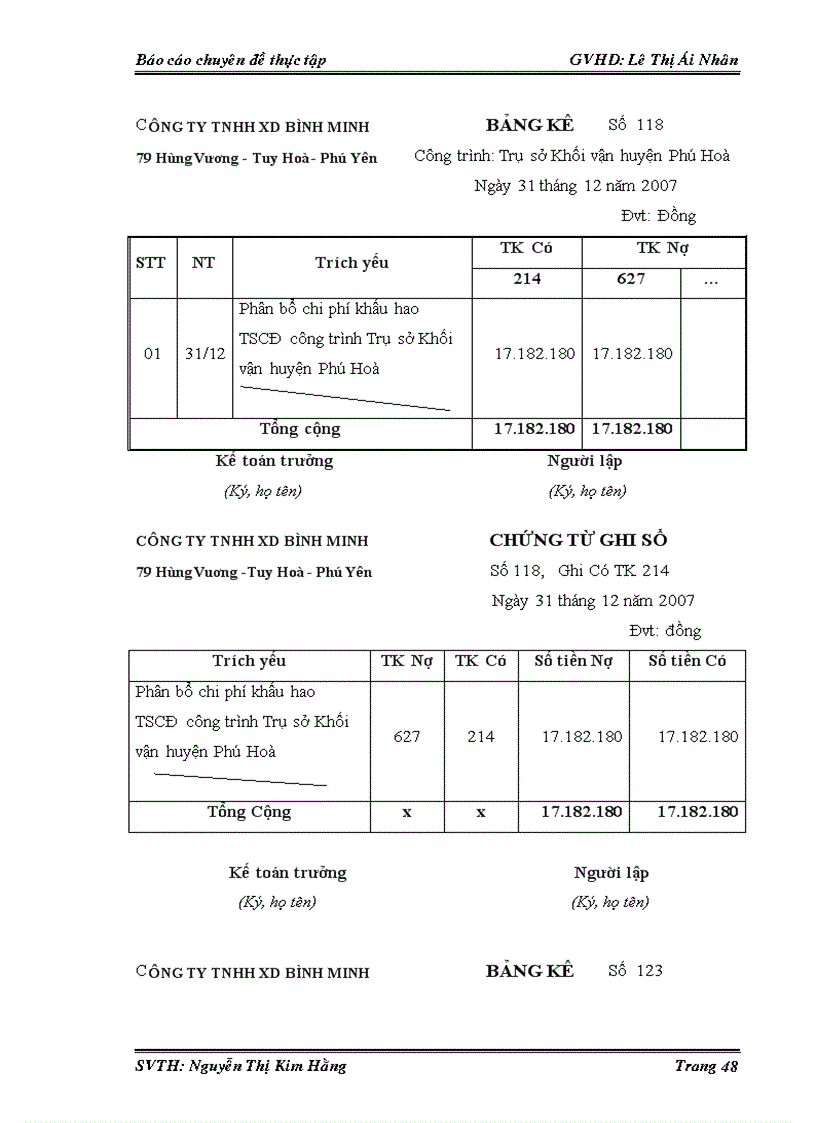 image for page Thực trạng công tác kế toán tập hợp chi phí sản xuất và tính giá thành sản phẩm xây lắp tại công ty TNHH XD Bình Minh