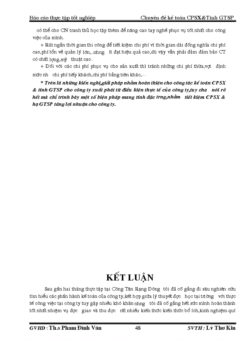 image for page Chi phí sản xuất và tính giá thành sản phẩm tại công ty Tân Rạng Đông