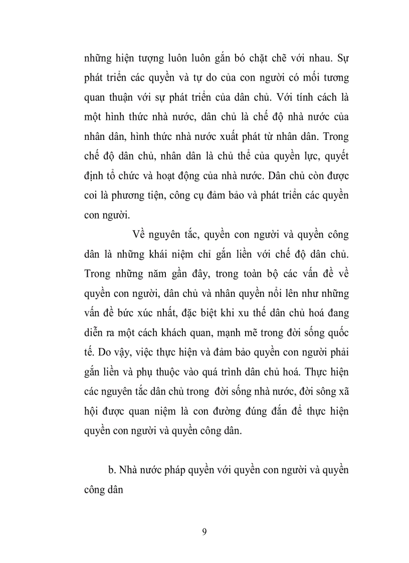 image for page Vấn đề quyền con người và quyền công dân