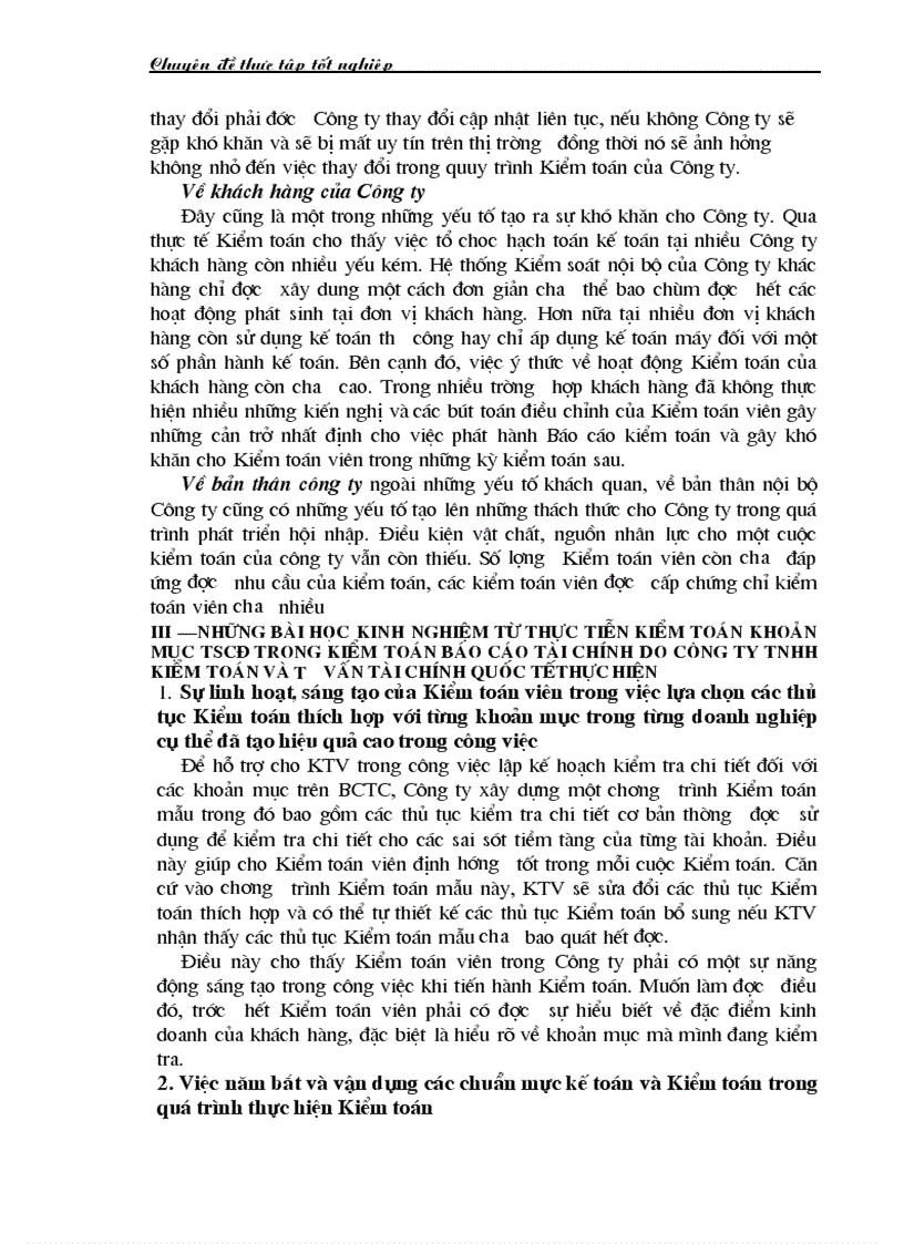 image for page Thư c tra ng kiê m toa n ta i sa n cô đi nh do công ty TNHH kiê m toa n va tư vâ n ta i chi nh quô c tê IFC thư c hiê n