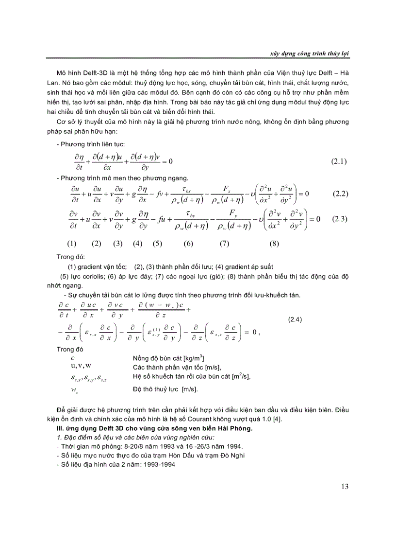 image for page Ứng Dụng lý thuyết độ tin cậy và phương pháp thiết kế ngẫu nhiên trong đánh giá an toàn ổn định đê kè biển