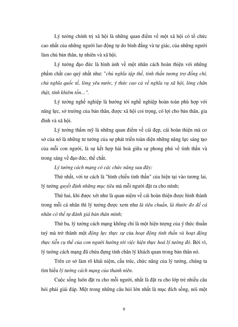 image for page Luận về mẫu hình người thanh niên lý tưởng trong giai đoạn cách mạng hiện nay ở nước ta