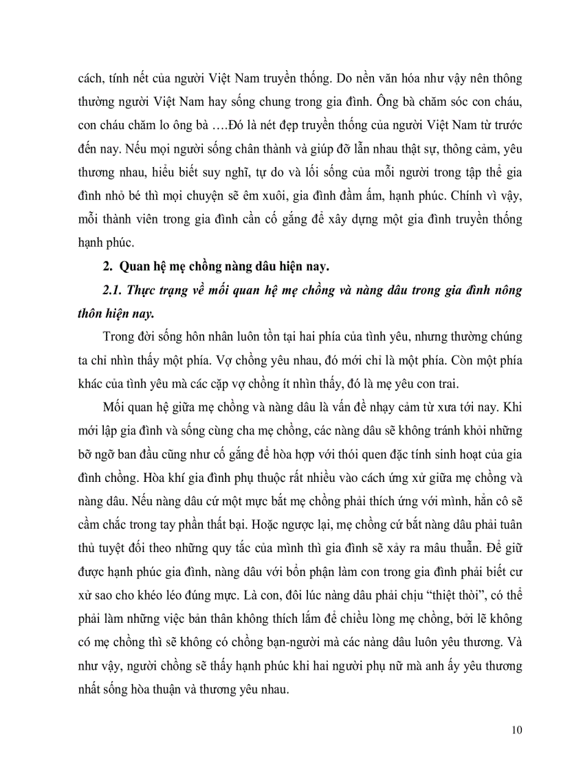 image for page Văn hóa ứng xử giữa mẹ chồng và nàng dâu trong các gia đình nông thôn hiện nay