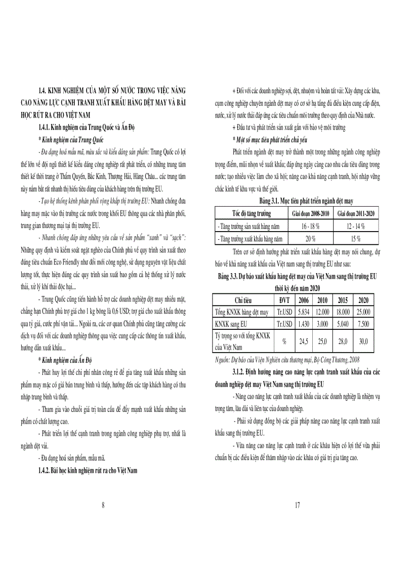 image for page Giải pháp nâng cao năng lực cạnh tranh xuất khẩu vào thị trường các nước EU của doanh nghiệp dệt may Việt Nam trong giai đoạn hiện nay