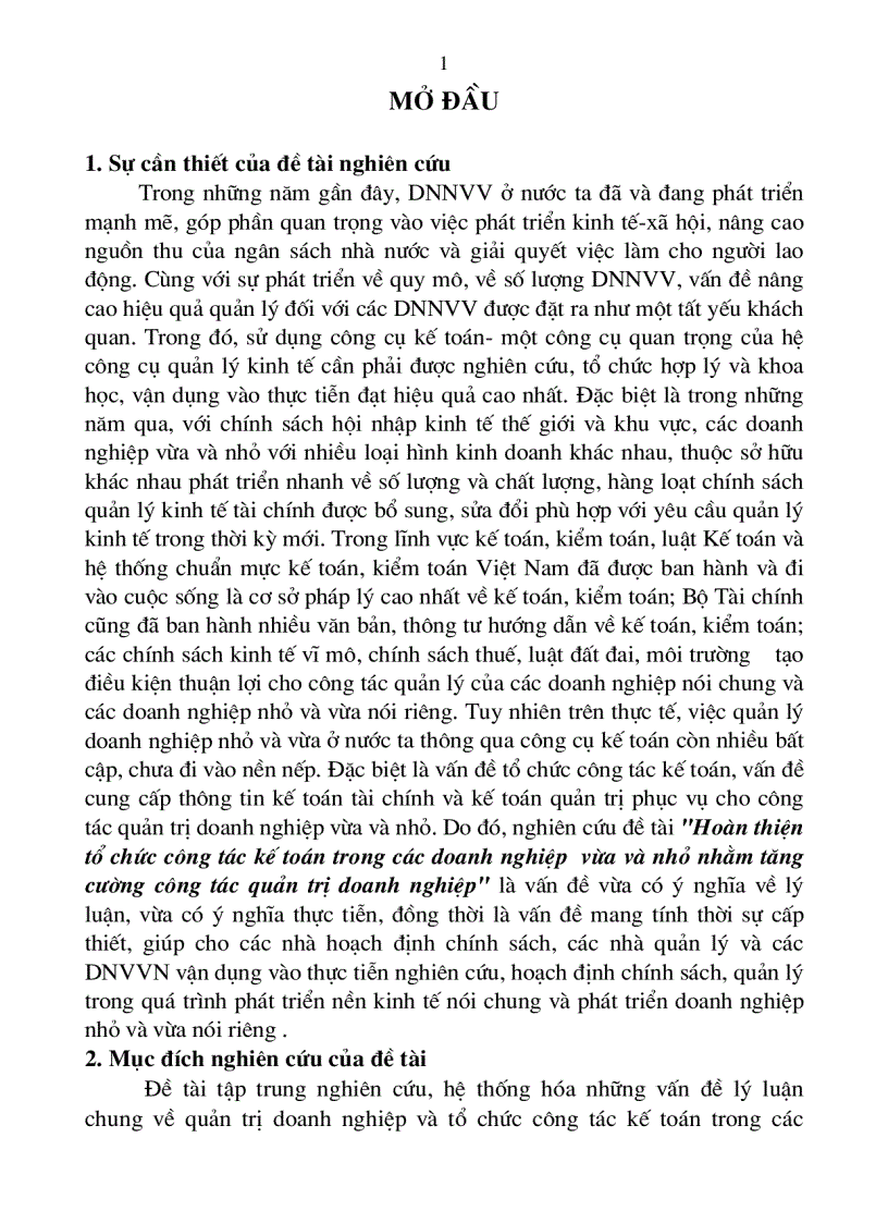 image for page Hoàn thiện tổ chức công tác kế toán trong các doanh nghiệp vừa và nhỏ nhằm tăng cường công tác quản trị doanh nghiệp