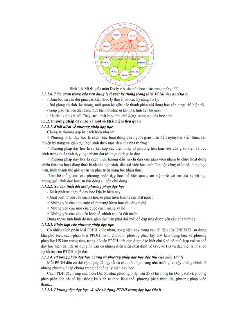 image for page Vận dụng lý thuyết hệ thống để xây dựng cấu trúc bài giảng địa lý lớp 11 với các phần mềm tin học