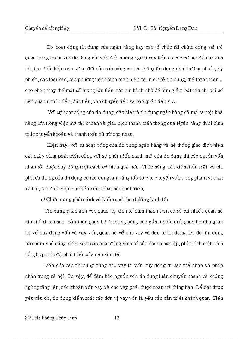 image for page Báo cáo thực tập về tín dụng