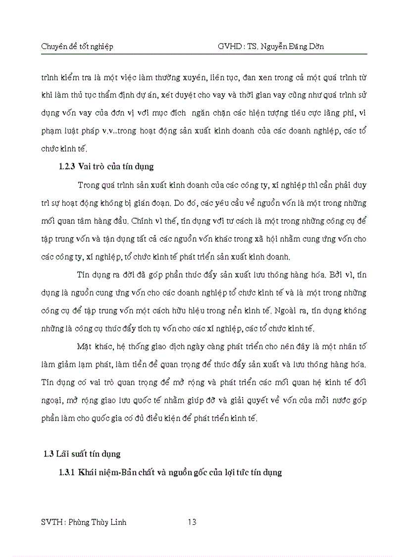 image for page Báo cáo thực tập về tín dụng