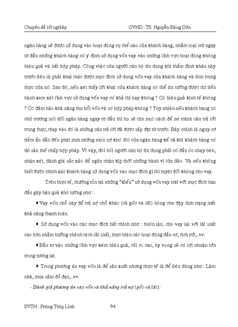 image for page Báo cáo thực tập về tín dụng