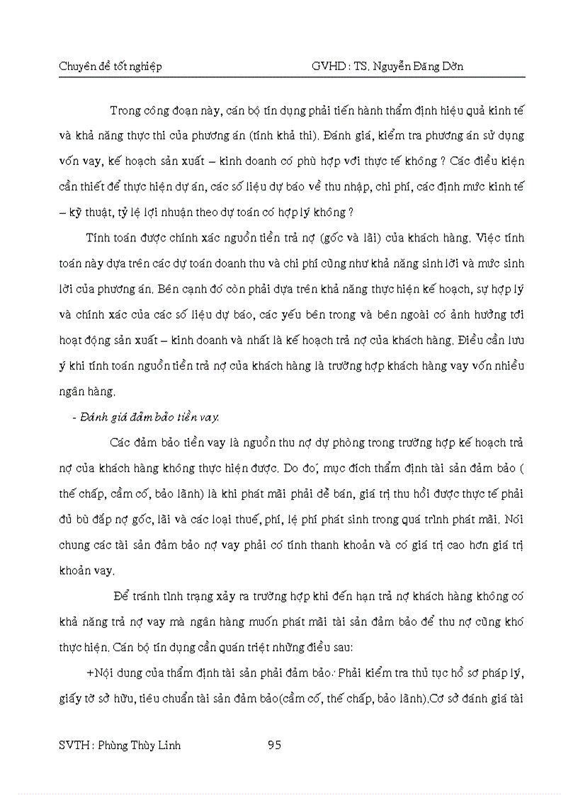 image for page Báo cáo thực tập về tín dụng