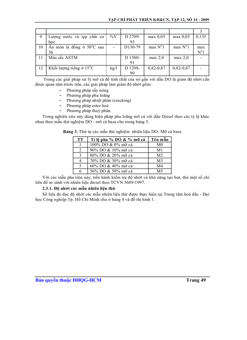 image for page Nghiên cứu ứng dụng mỡ cá basa làm nhiên liệu cho động cơ DIESEL