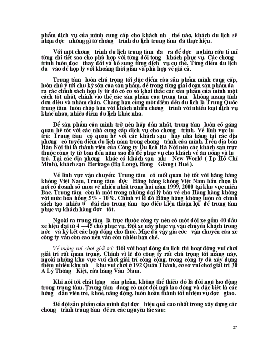 image for page Marketing mix trong kinh doanh lữ hành