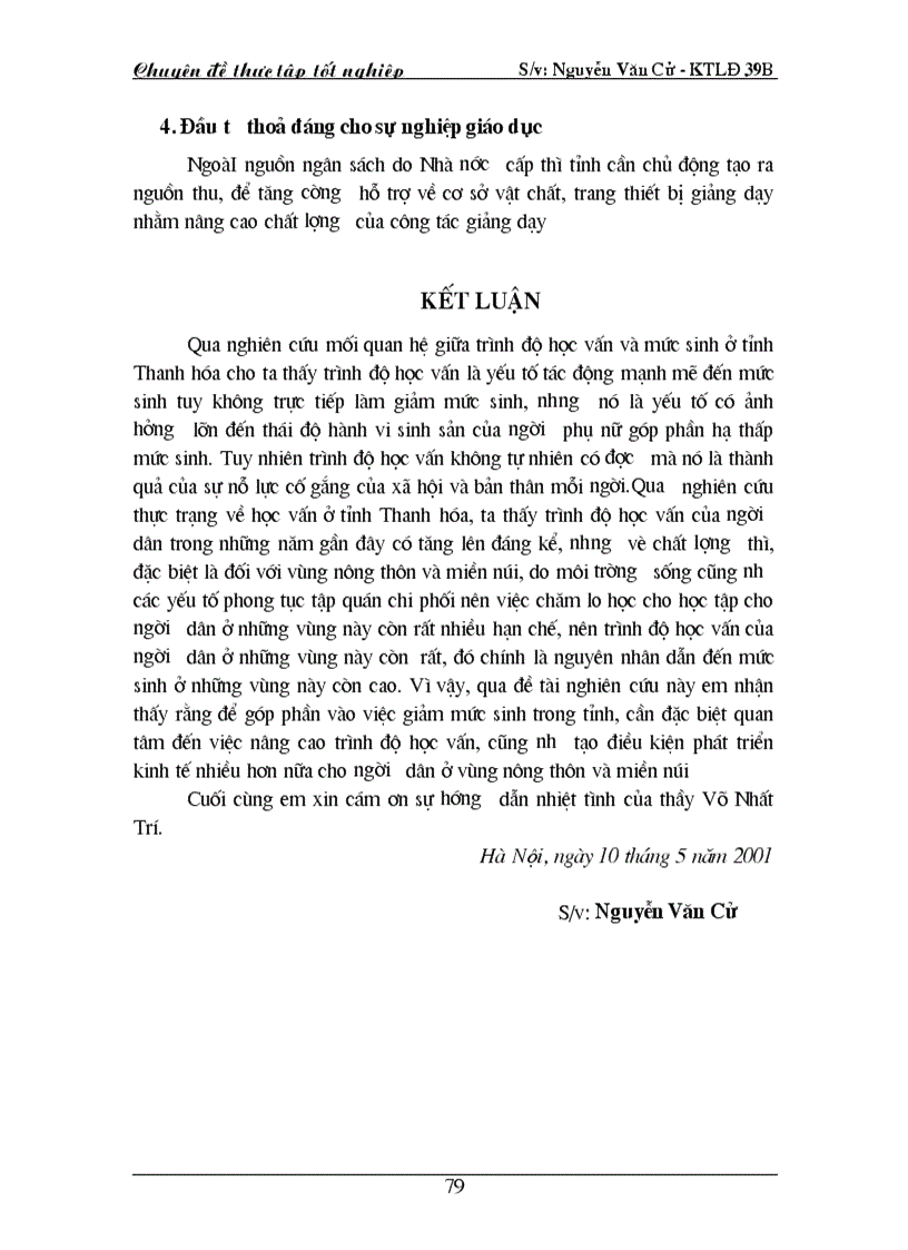 image for page Trình độ học vấn đến mức sinh ở tỉnh Thanh Hoá