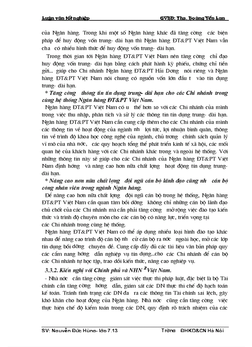 image for page Một số giải pháp nâng cao chất lượng tín dụng trung dài hạn tại Chi nhánh Ngân hàng ĐT PT Hải Dương