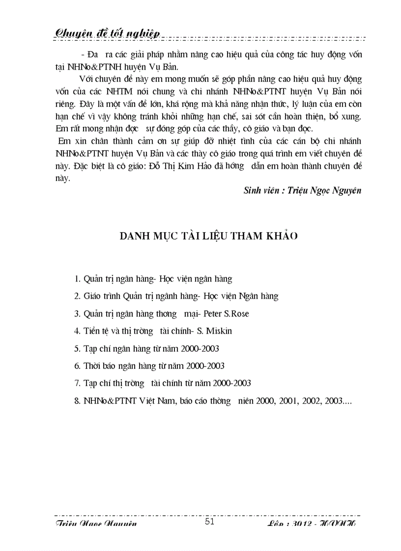 image for page Thực trạng công tác huy động vốn tại chi nhánh NHNo PTNT huyện Vụ Bản