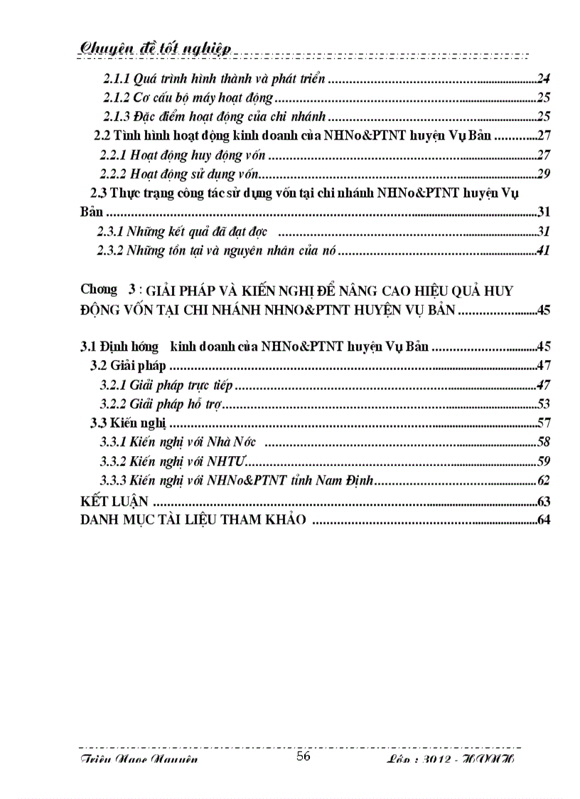 image for page Thực trạng công tác huy động vốn tại chi nhánh NHNo PTNT huyện Vụ Bản