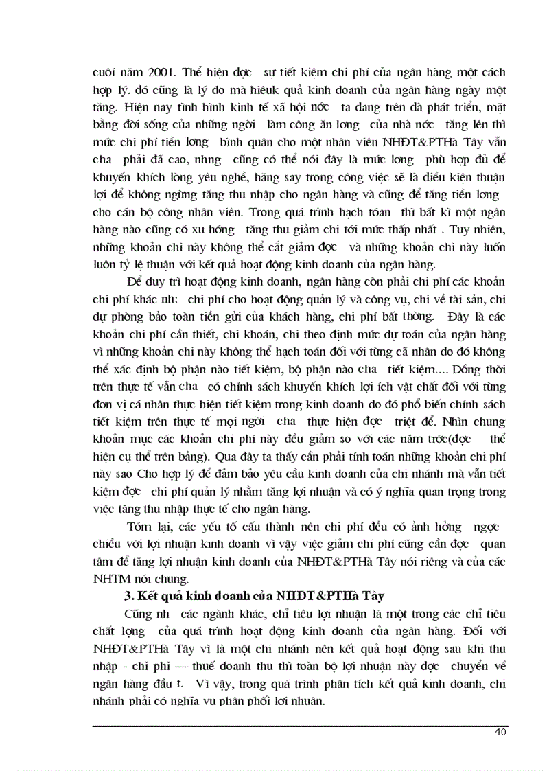 image for page Một số ý kiến về tăng thu tiết kiệm chi phí nhằm nâng cao hiệu quả kinh doanh tại NHĐT PT Hà Tây
