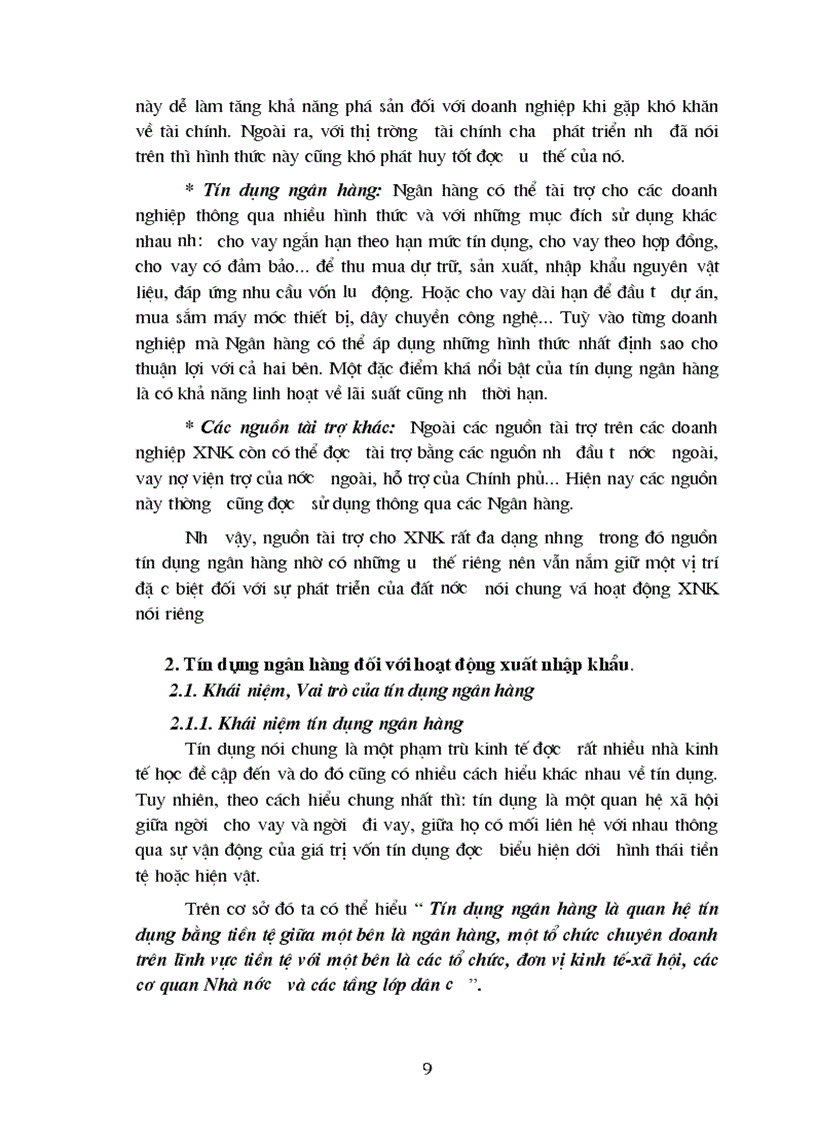 image for page Giải pháp mở rộng hoạt động tín dụng tài trợ xuất nhập khẩu tại Ngân hàng ngoại thương Hà Nội