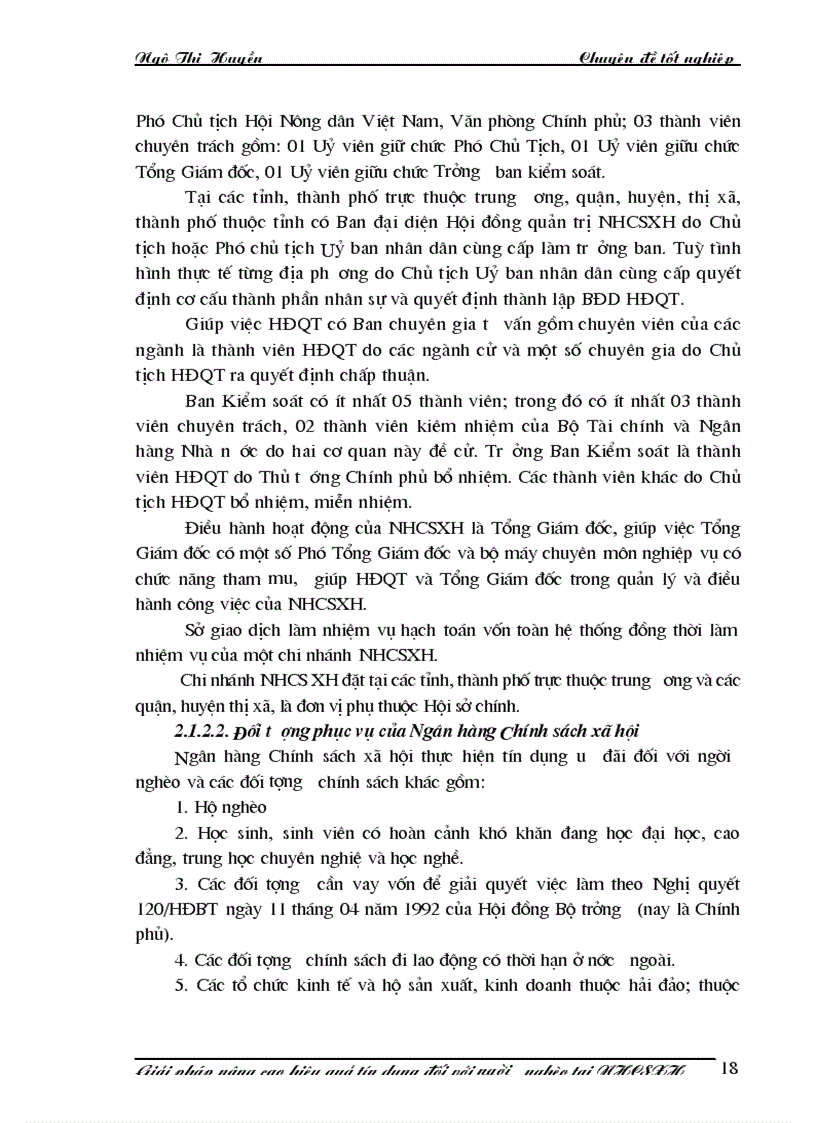 image for page Giải pháp nâng cao hiệu quả tín dụng đối với người nghèo tại ngân hàng chính sách xã hội