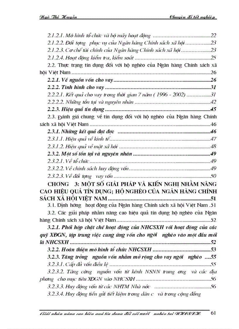 image for page Giải pháp nâng cao hiệu quả tín dụng đối với người nghèo tại ngân hàng chính sách xã hội