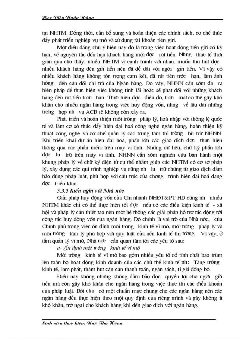 image for page Công tác huy động vốn tại Sở giao dịch I Ngân hàng Công thương Việt Nam Thực trạng và giải pháp