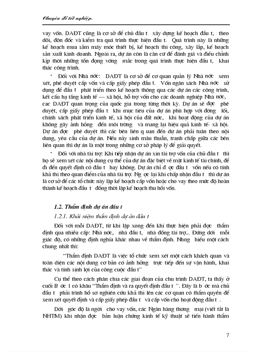 image for page Một số giải pháp nâng cao chất lượng công tác thẩm định dự án đầu tư tại chi nhánh NHCT Đống Đ