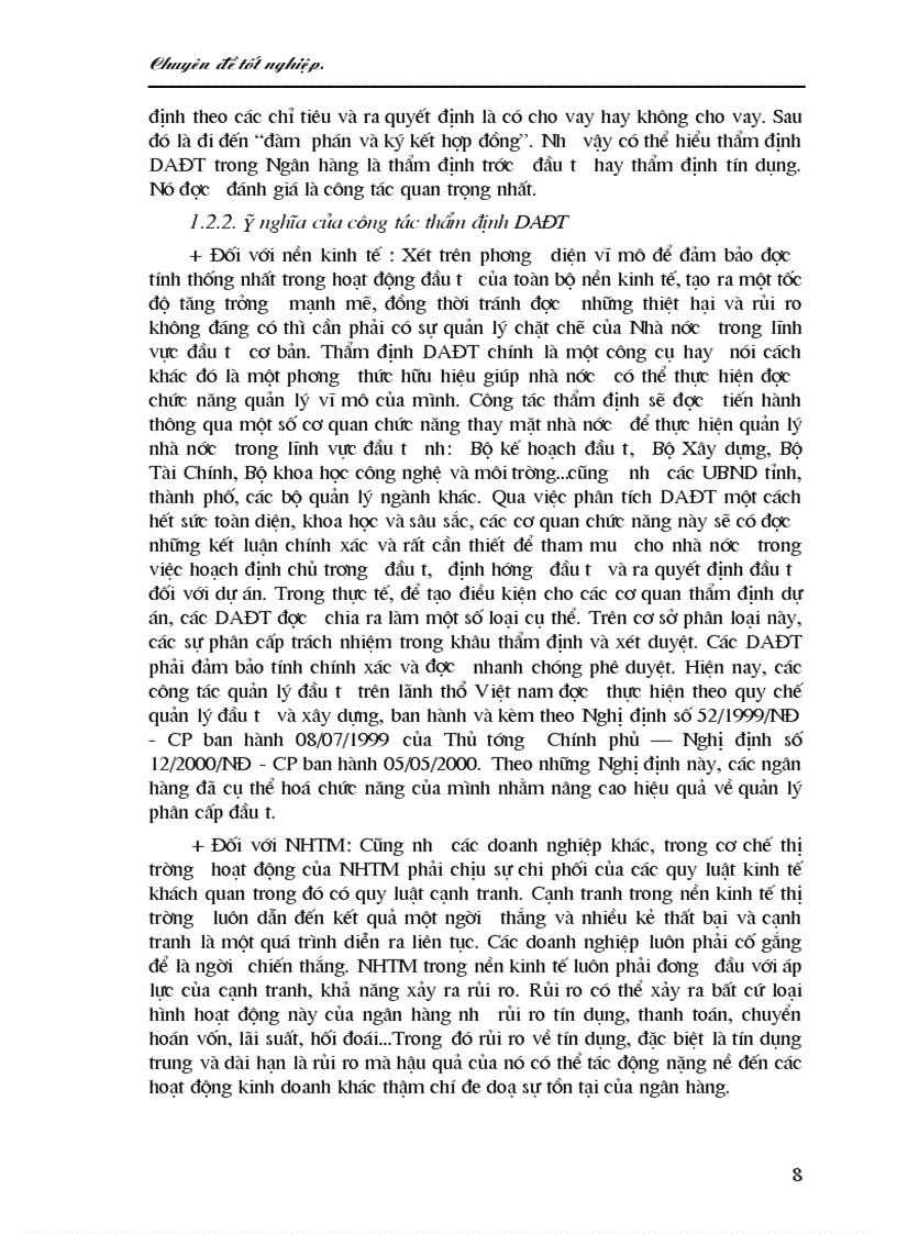 image for page Một số giải pháp nâng cao chất lượng công tác thẩm định dự án đầu tư tại chi nhánh NHCT Đống Đ
