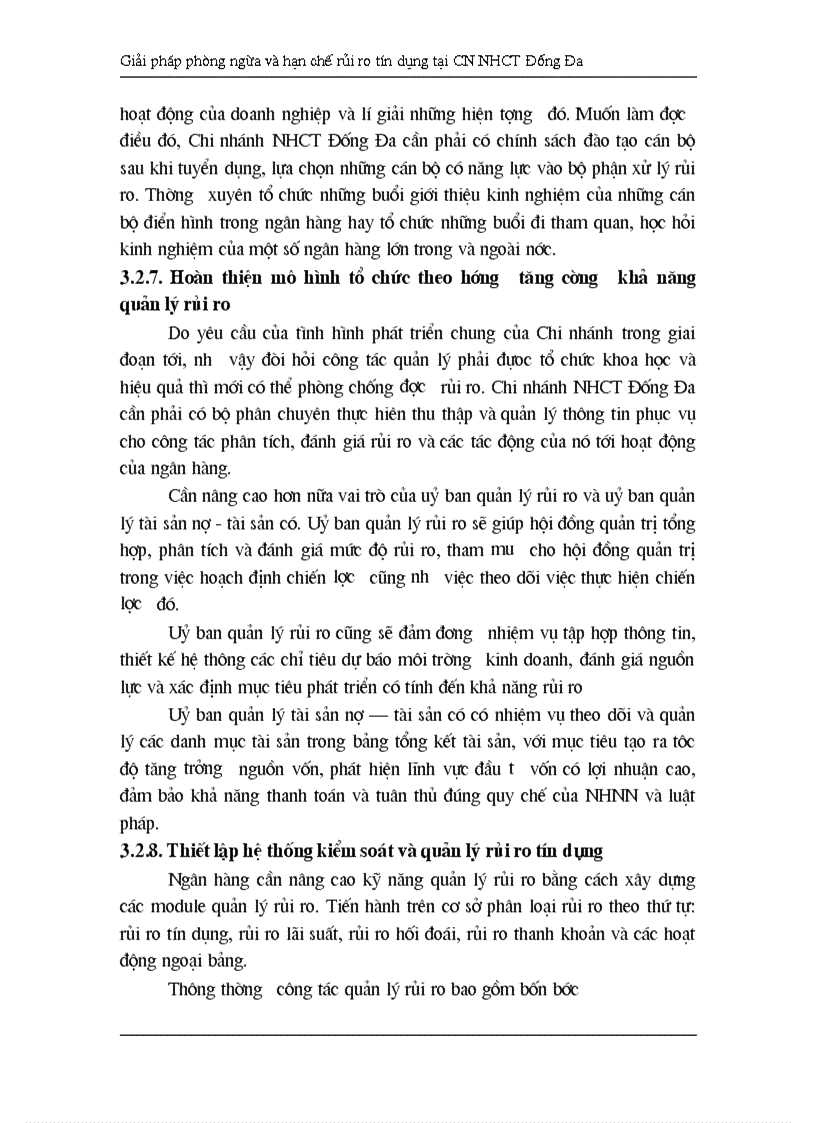 image for page Giải pháp hạn chế rủi ro tín dụng tại Chi nhánh Ngân hàng Công Thương khu vực Đống Đa