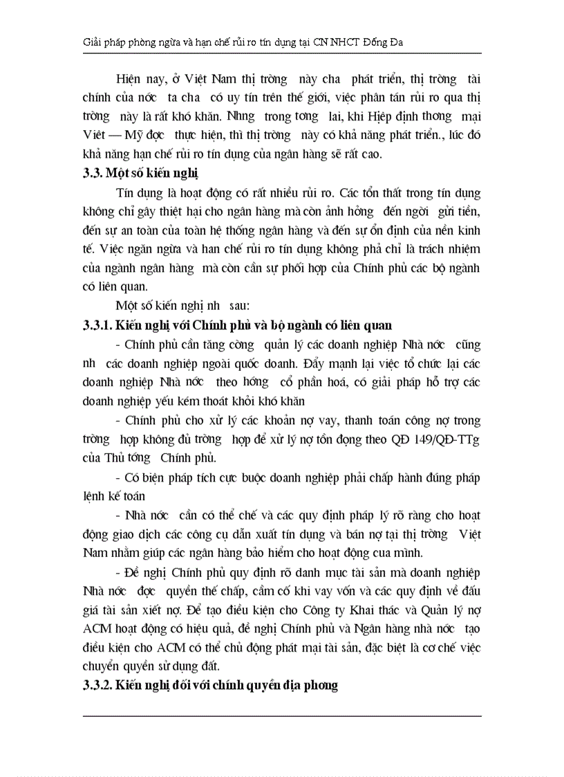 image for page Giải pháp hạn chế rủi ro tín dụng tại Chi nhánh Ngân hàng Công Thương khu vực Đống Đa