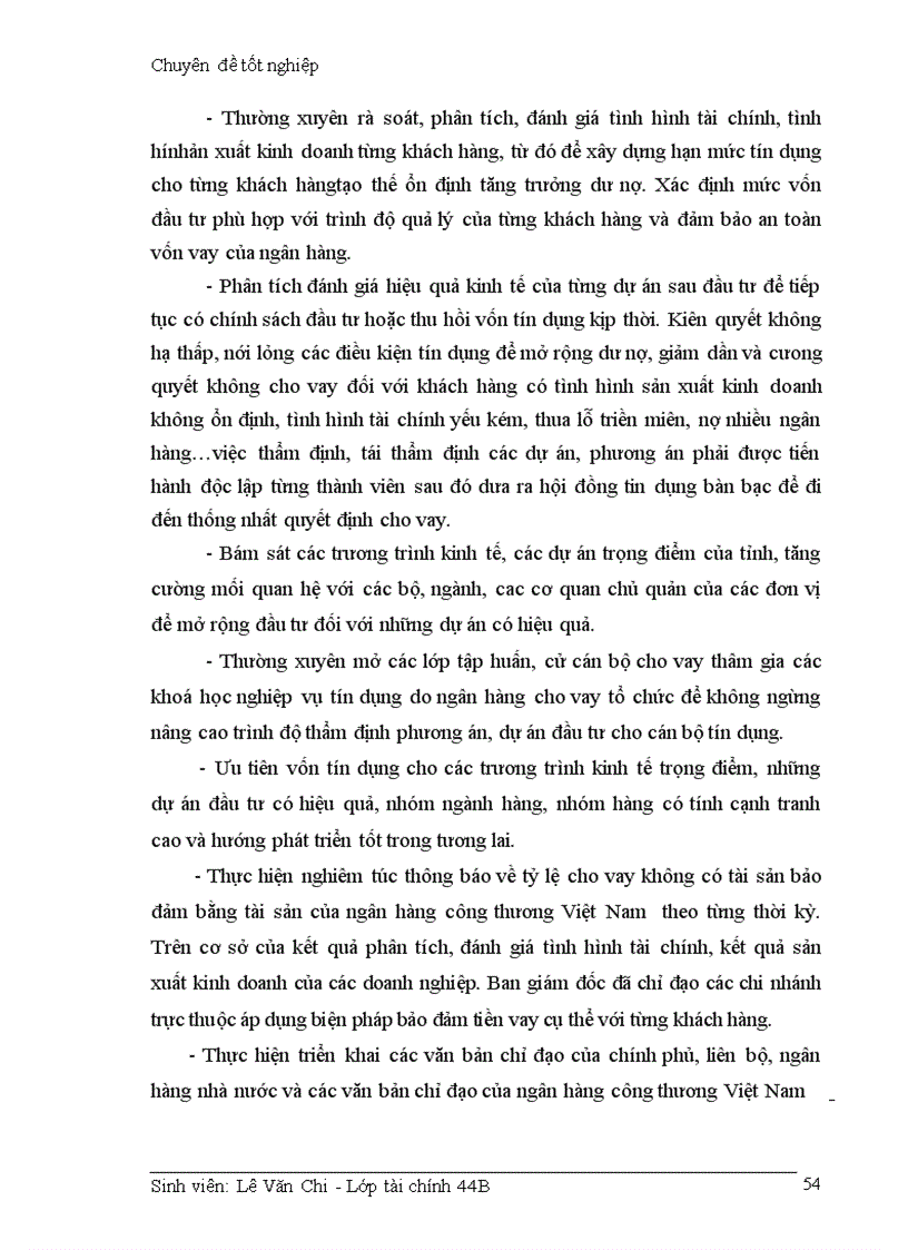 image for page Giải pháp hạn chế rủi ro trong hoạt động cho vay của ngân hàng công thương Thanh Hoá