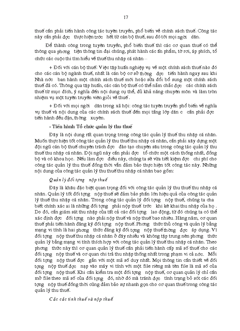 image for page Hoàn thiện công tác quản lý thuế thu nhập cá nhân ở Việt Nam hiện nay