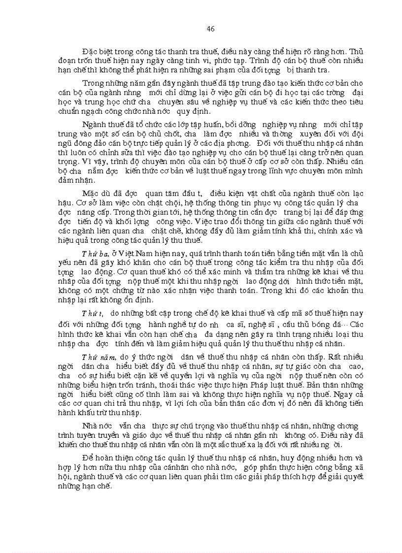 image for page Hoàn thiện công tác quản lý thuế thu nhập cá nhân ở Việt Nam hiện nay