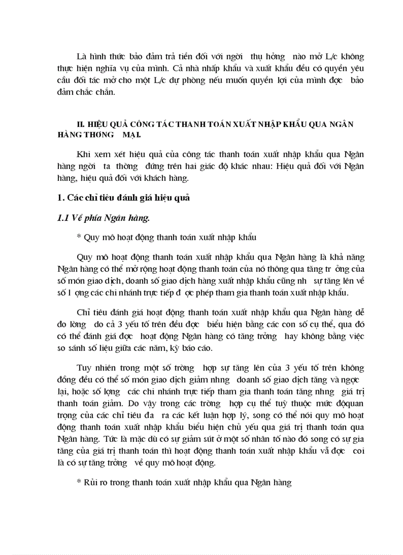 image for page Một số giải pháp nâng cao hiệu quả trong công tác thanh toán hàng xuất nhập khẩu bằng phương thức tính dụng chứng từ tại Ngân hàng Ngoại thương Việt Nam